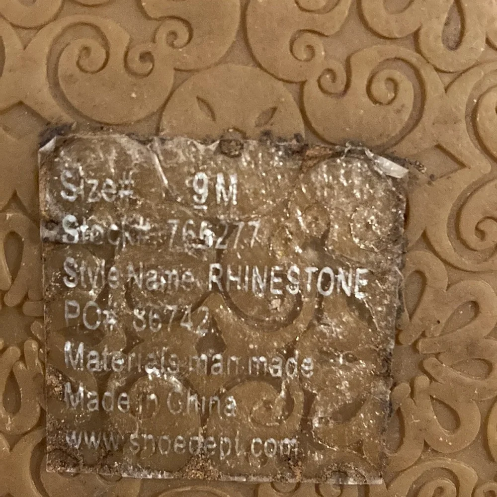 Teal Rhinestone sandals - Picture 3 of 3